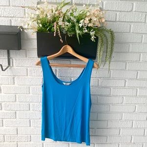 Jillian Nicole Blue Base Layer Tank Top Size Medium